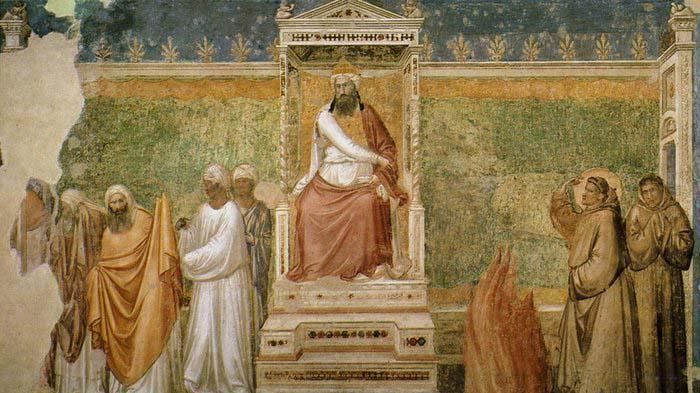 GIOTTO di Bondone St Francis before the Sultan Sweden oil painting art